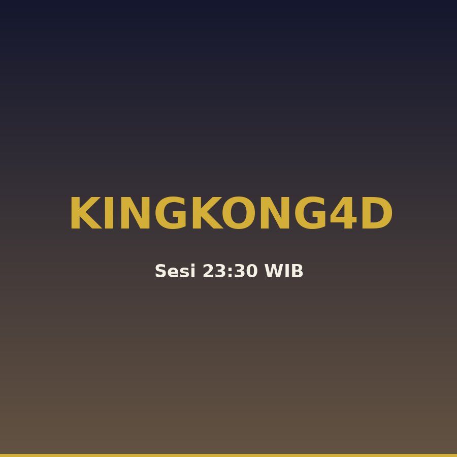 Kingkong4d Bocoran 23 Hari Ini 2 Oktober 2026, Paito 3 (27813)
